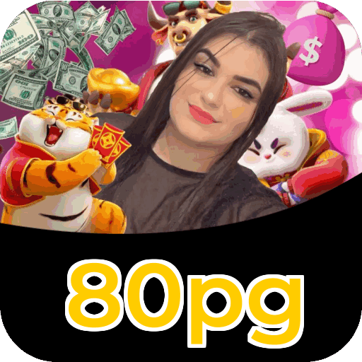 Interface do aplicativo 80pg mostrando jogos disponíveis no iOS e Android